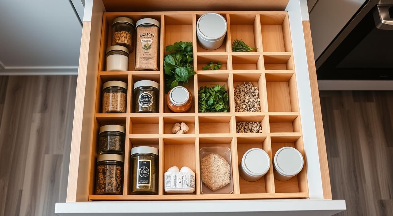 Aprenda a Fazer Divisórias de Gaveta para Temperos