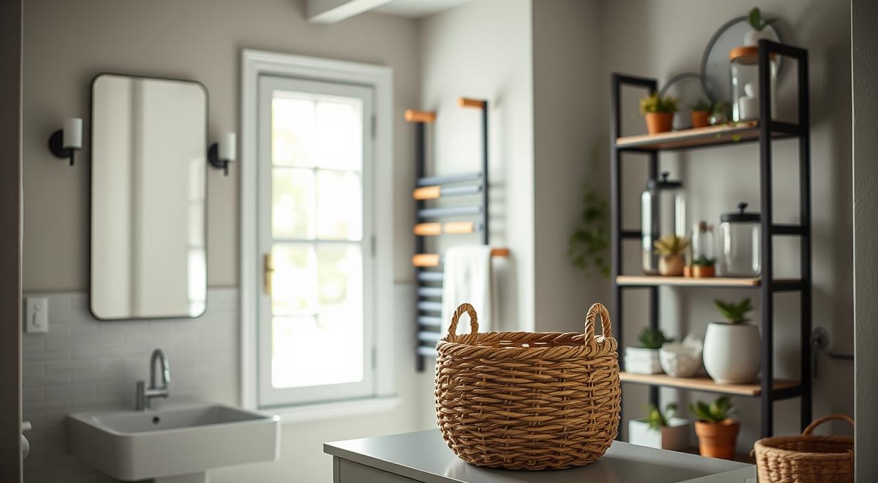 Como Organizar o Banheiro com Cestos e Suportes Criativos